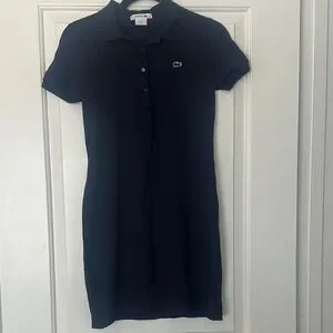 chinese dress ladies LACOSTE WOMENS SPORT DRESS WITH REMOVABLE PIQUÉ SHORTS – SWISS SPORT HAUS main image 1